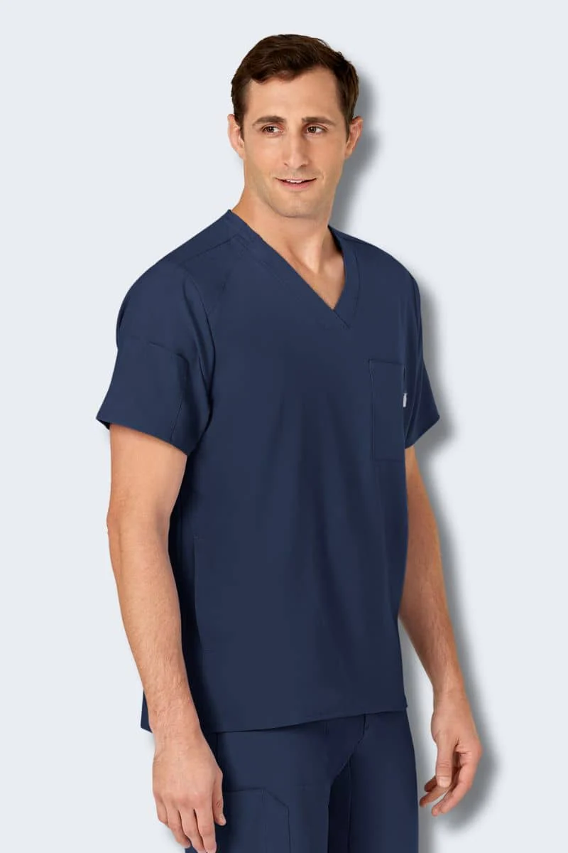 6355 WonderWink W123 Mens V-Neck Top - Image 5