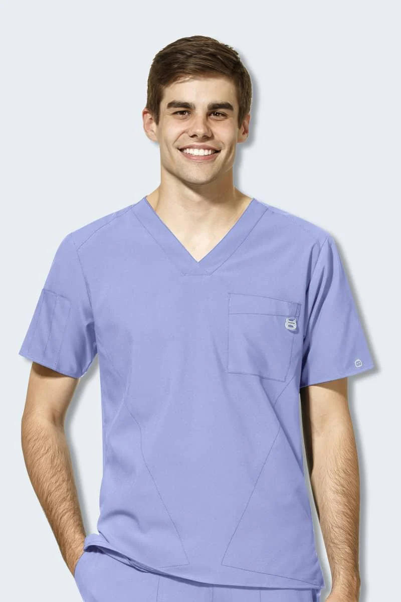 6355 WonderWink W123 Mens V-Neck Top - Image 9