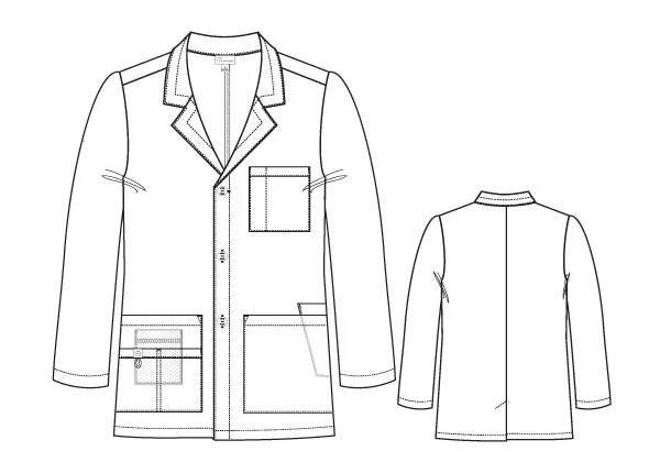 7106 Unisex White Professional Lab Coat for Students, Doctors, Dentists Costume - Image 3