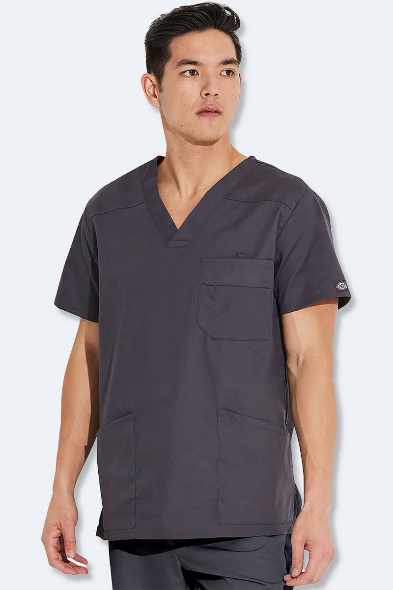 81906 Dickies EDS Signature Men's V-neck Utility Scrub Top - Image 5