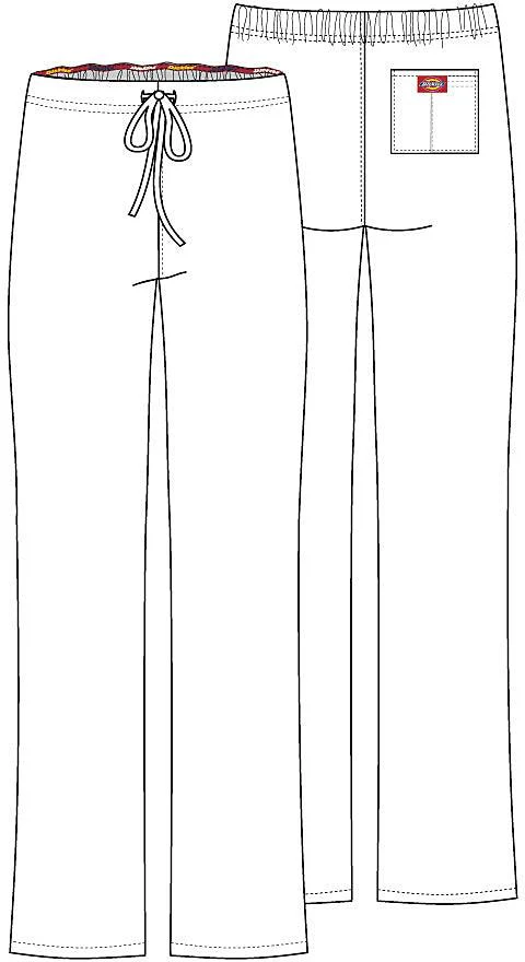83006 Dickies EDS Unisex Drawstring Scrubs Pants - Image 16