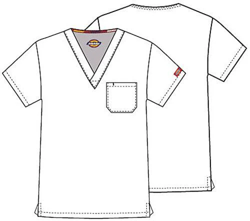 83706 Dickies EDS Classic Unisex V-Neck Scrub Top - Image 13