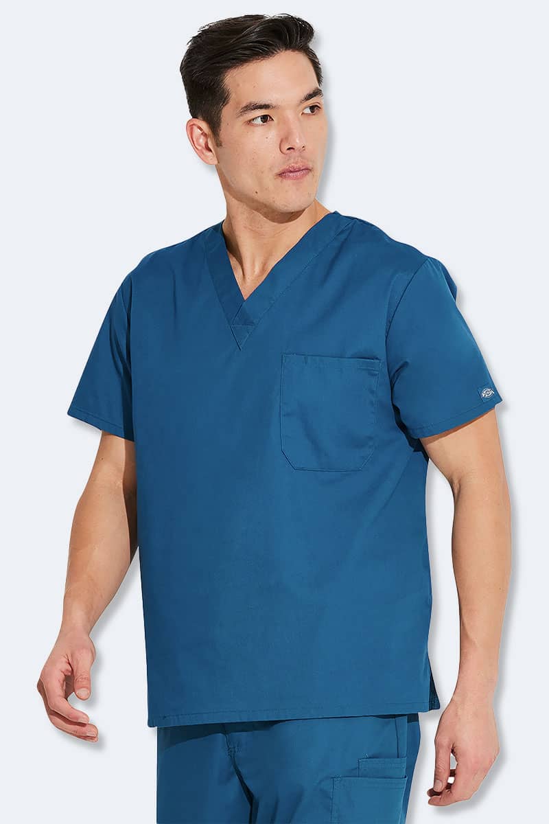 83706 Dickies EDS Classic Unisex V-Neck Scrub Top - Image 4