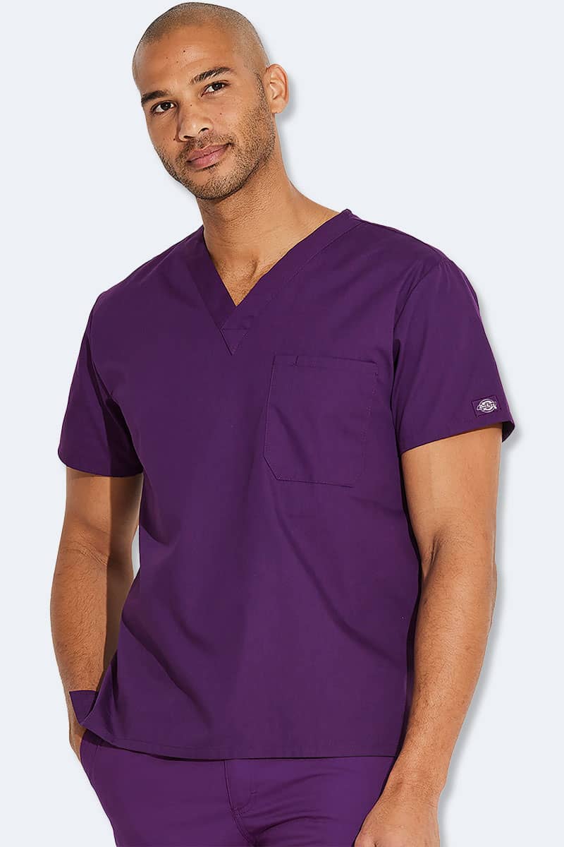 83706 Dickies EDS Classic Unisex V-Neck Scrub Top - Image 8