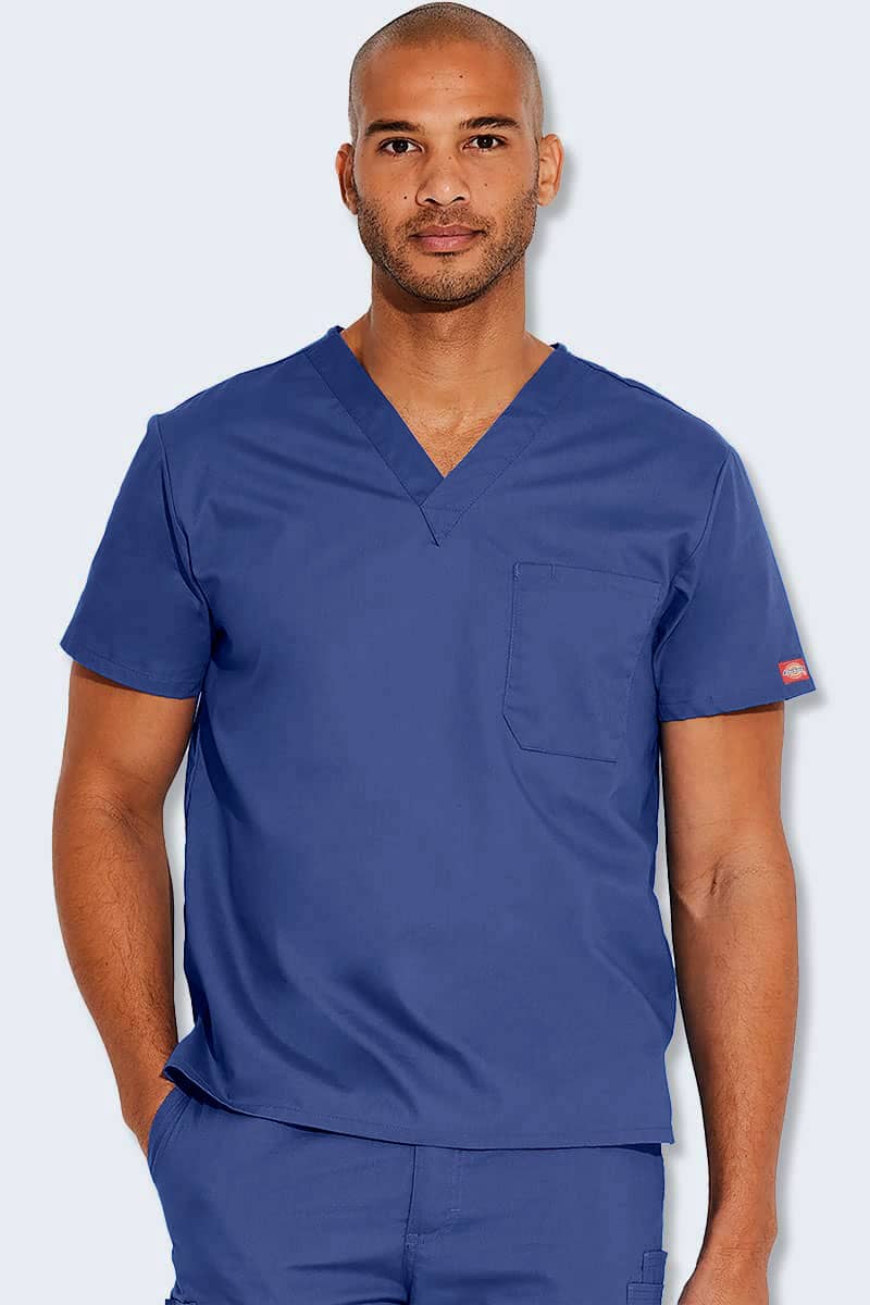 83706 Dickies EDS Classic Unisex V-Neck Scrub Top - Image 9