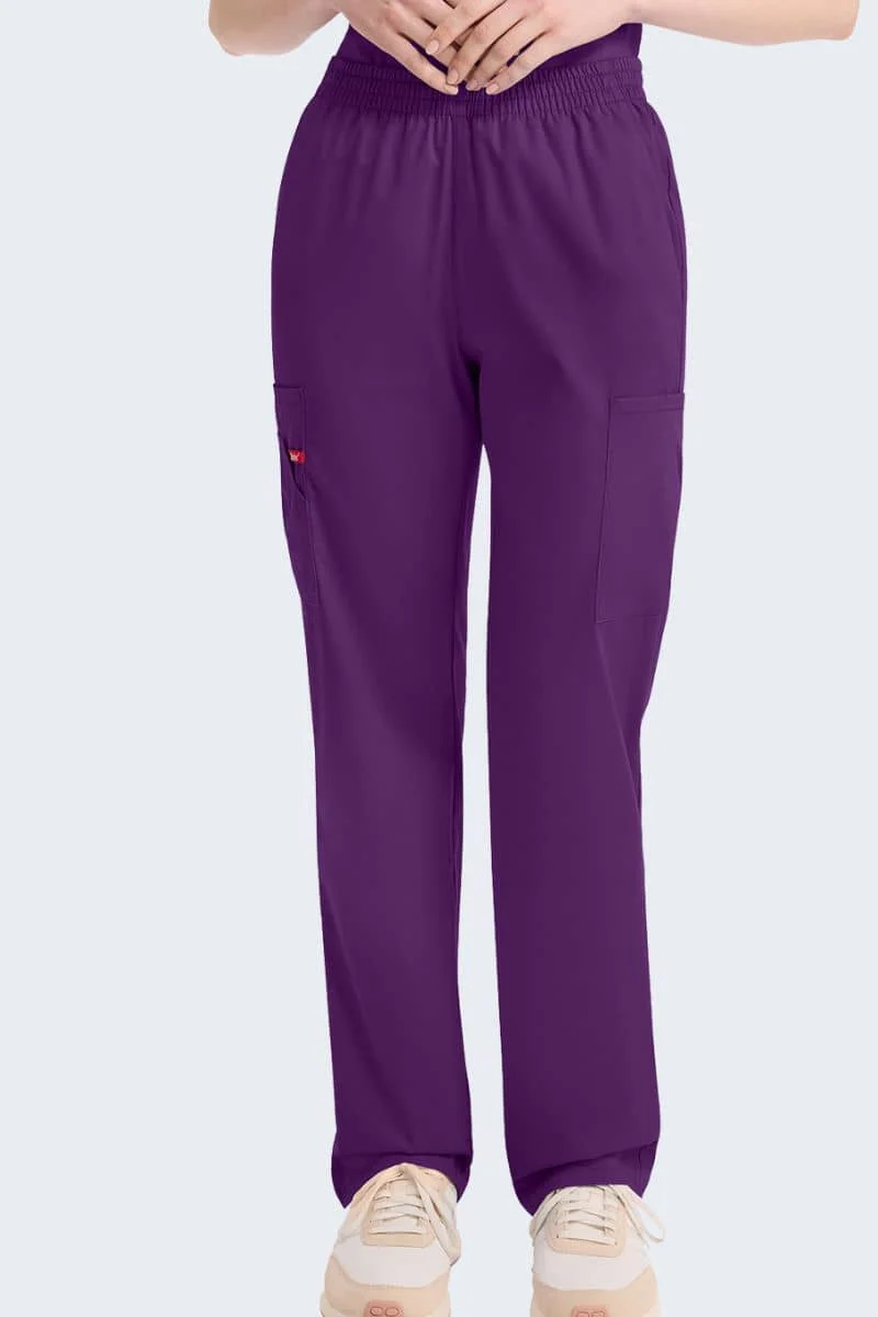 86106 Dickies EDS Women's Elastic Waist Cargo Scrubs Pant - Image 4