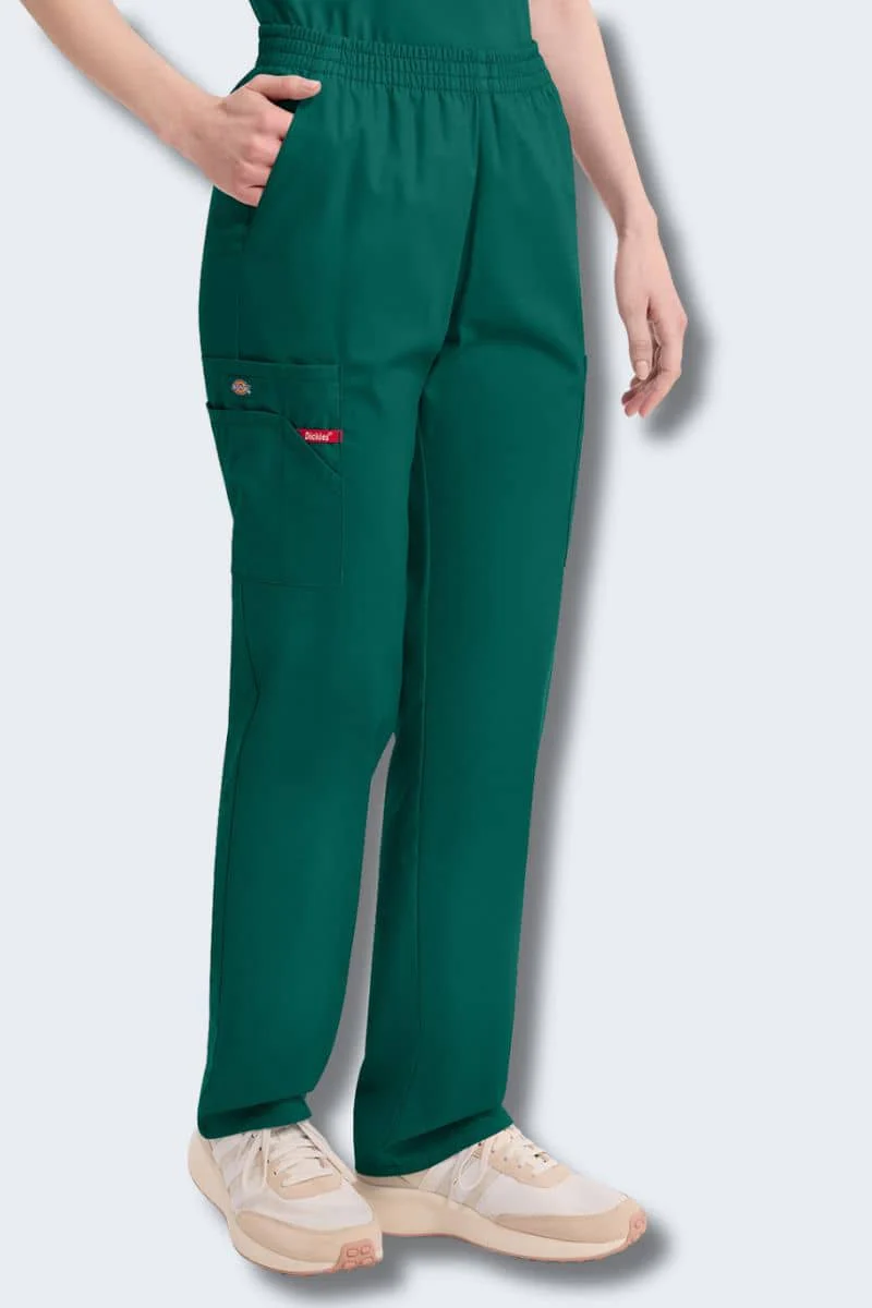 86106 Dickies EDS Women's Elastic Waist Cargo Scrubs Pant - Image 5