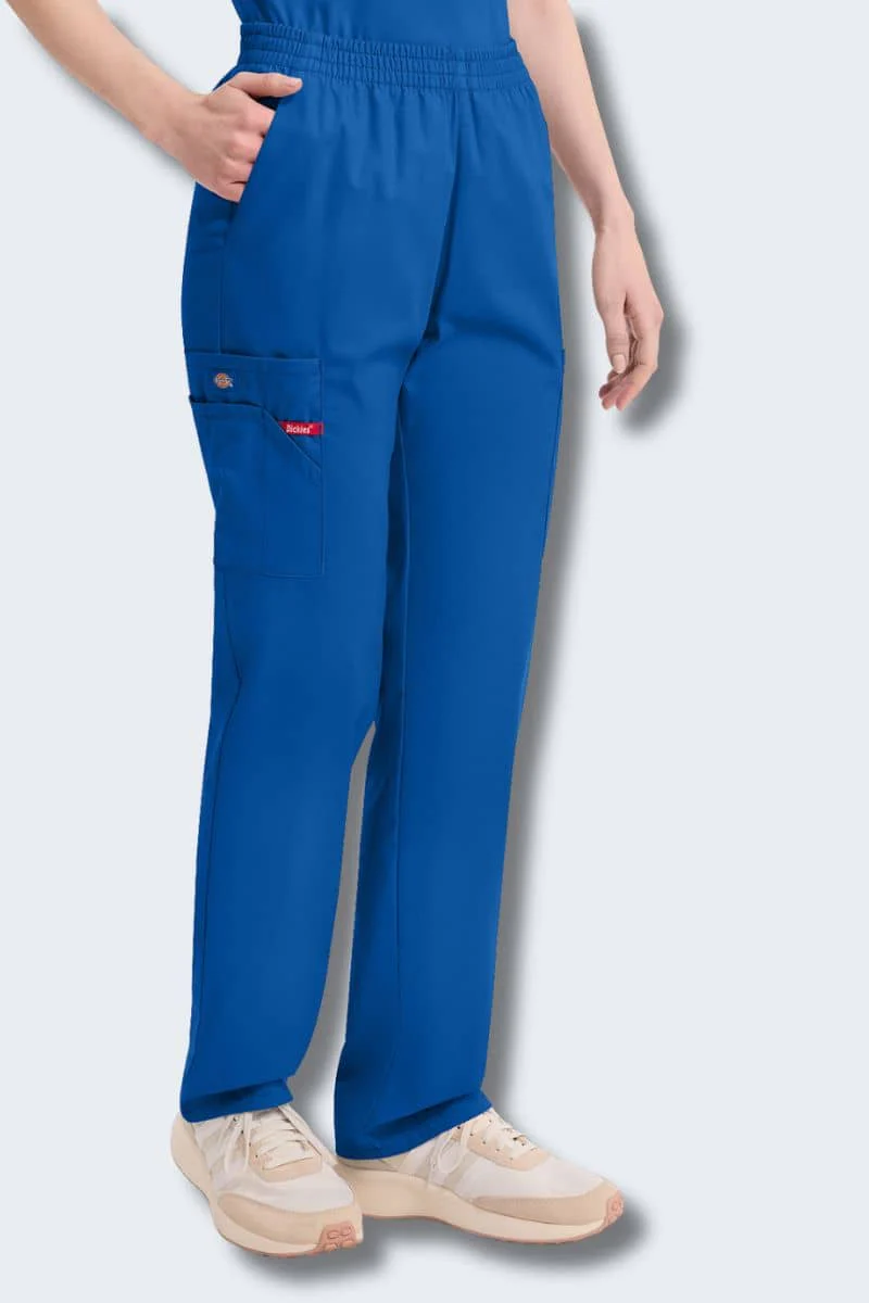86106 Dickies EDS Women's Elastic Waist Cargo Scrubs Pant - Image 8