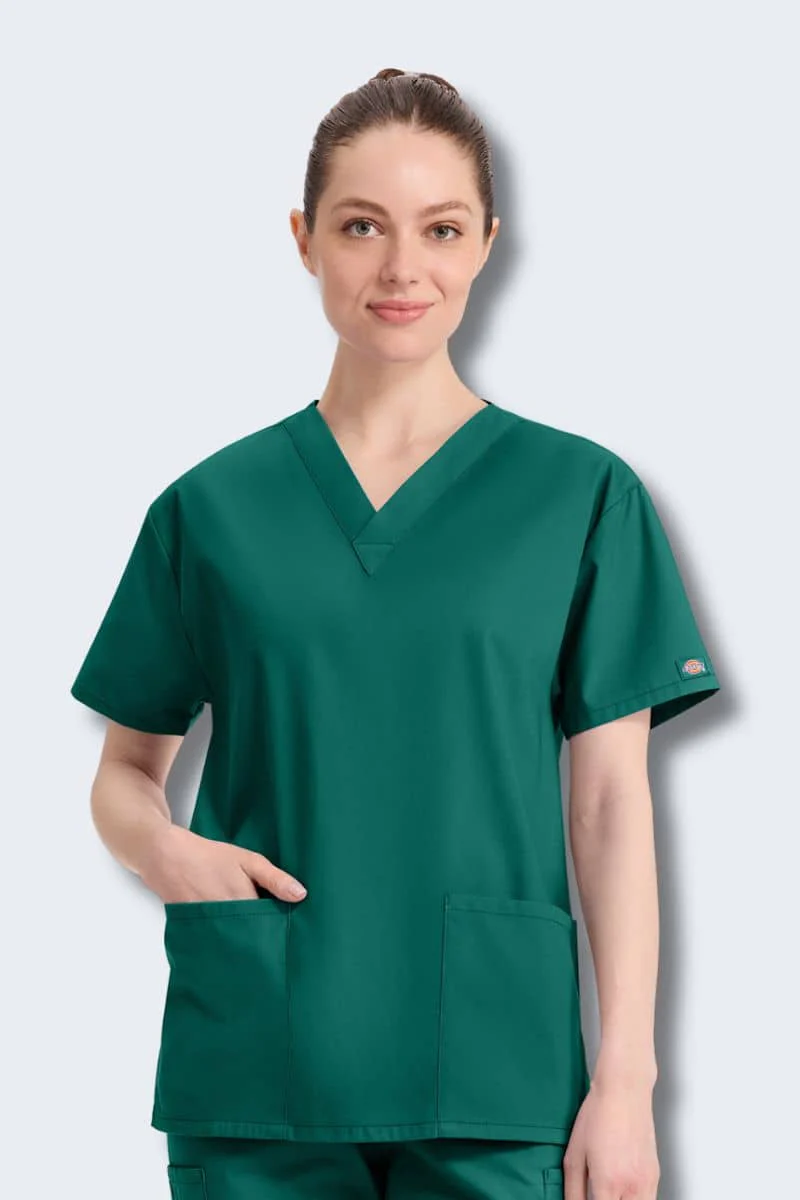 86706 Dickies EDS Signature Classic Womens V-Neck Scrub Top - Image 12