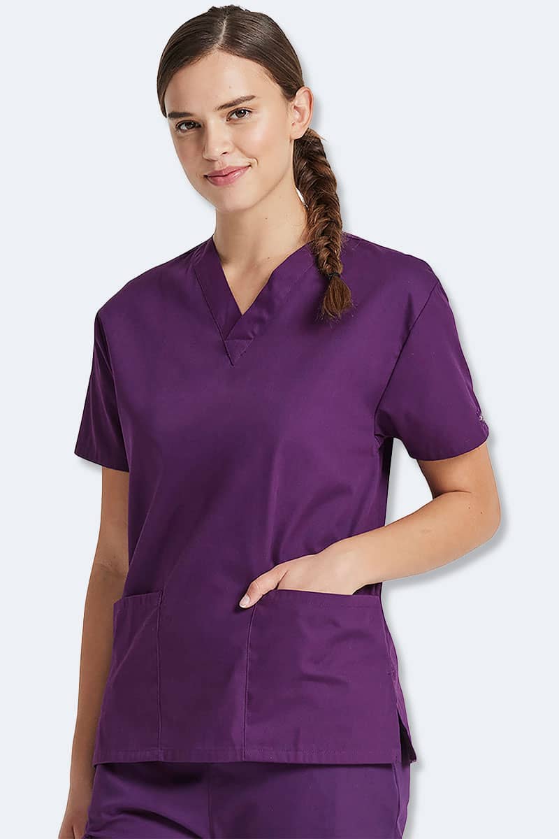 86706 Dickies EDS Signature Classic Womens V-Neck Scrub Top - Image 6
