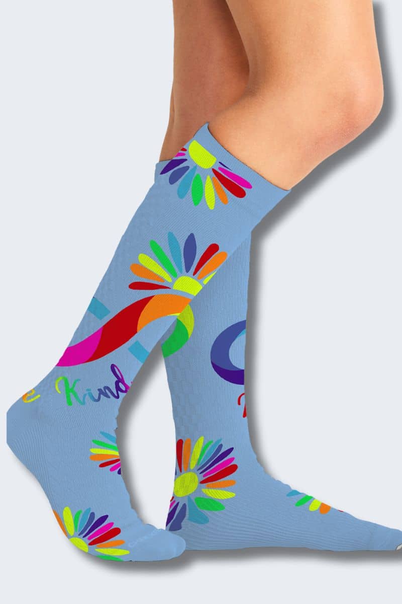 Cherokee Women's Autism Love 10-15mmHg Support Socks