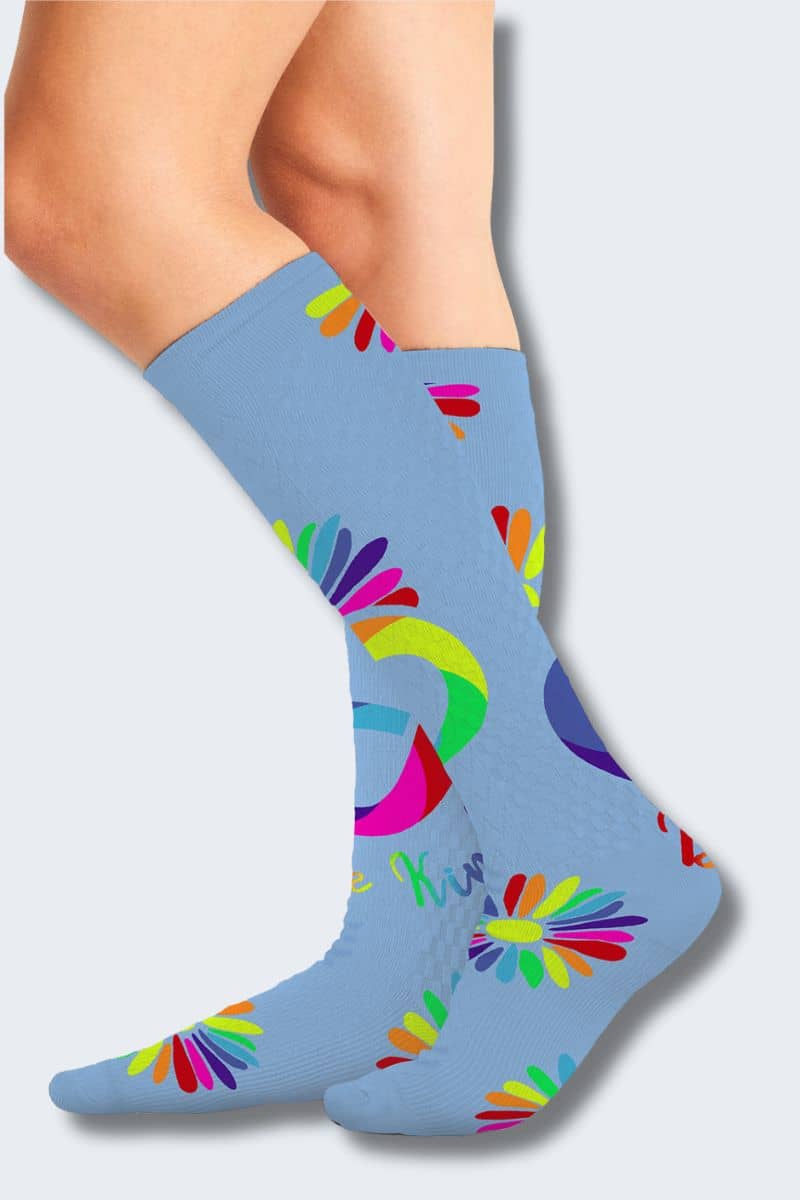 Cherokee Women's Autism Love 10-15mmHg Support Socks - Image 5