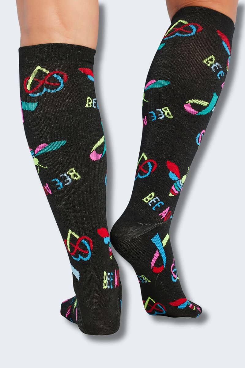 Cherokee Women's Bee Au-Some 10-15mmHg Support Socks - Image 2