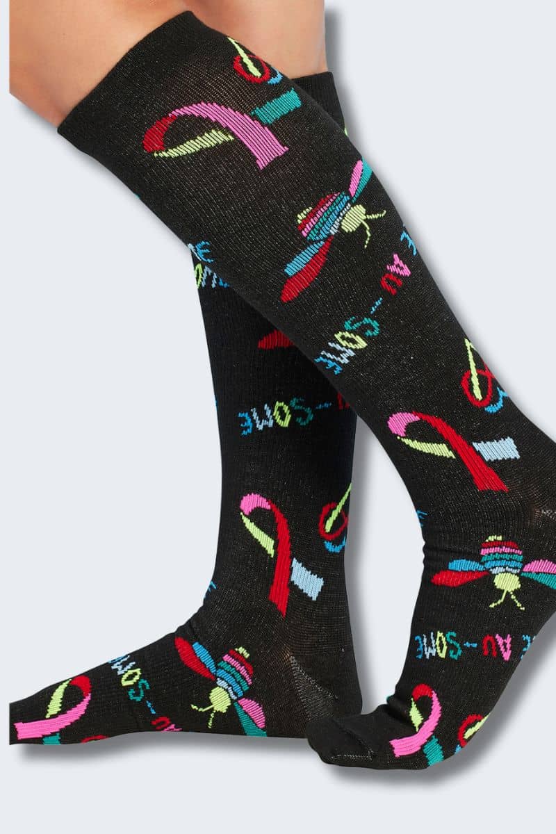 Cherokee Women's Bee Au-Some 10-15mmHg Support Socks - Image 3