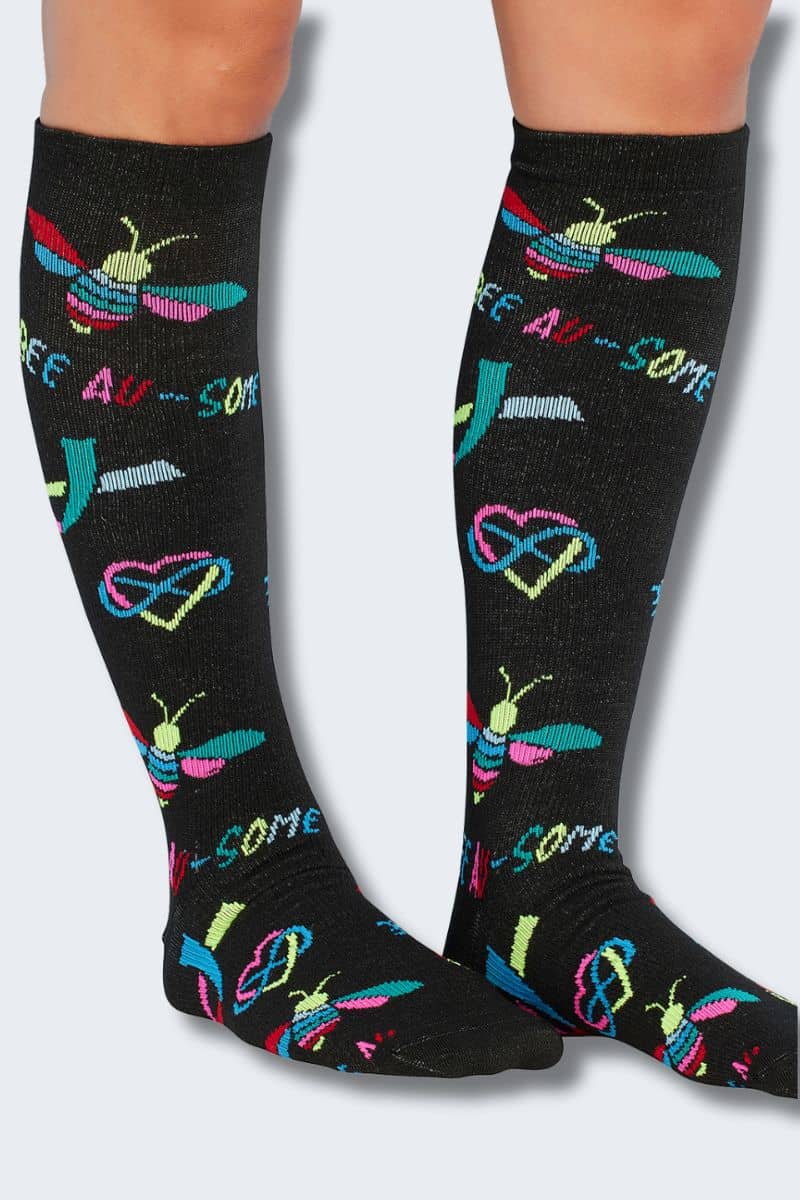 Cherokee Women's Bee Au-Some 10-15mmHg Support Socks - Image 4