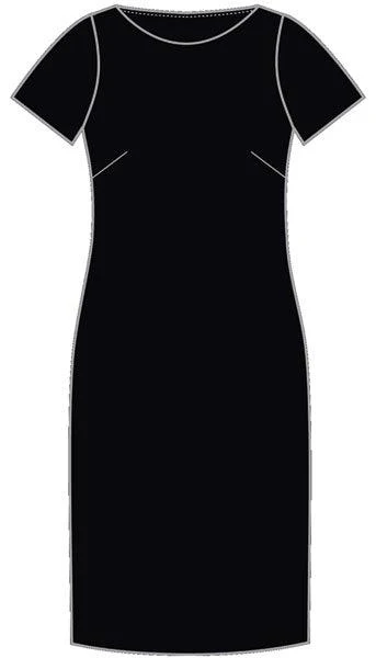 CAT62U NNT Women's Crepe Stretch Short Sleeve Dress - Image 2