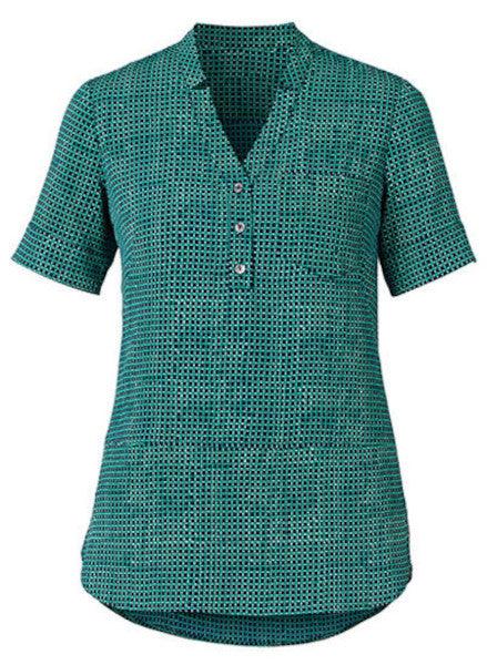 CAT9R9 NNT Women's Pixel Print Antibacterial Short Sleeve Tunic - Image 4