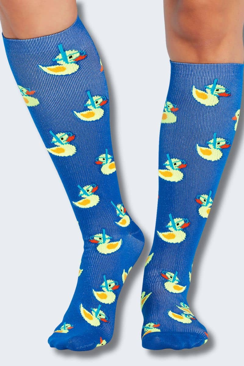 Cherokee Women's 10-15mmHg Rubber Duckies Support Socks - Image 3