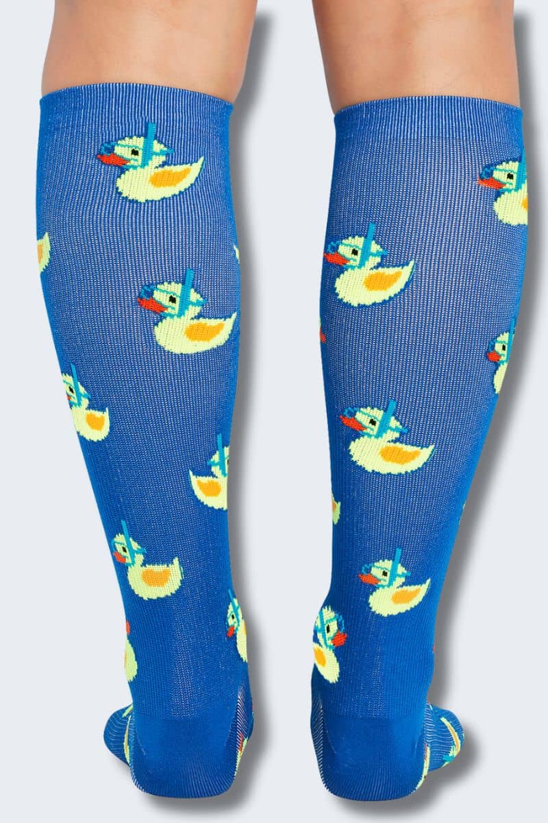 Cherokee Women's 10-15mmHg Rubber Duckies Support Socks - Image 4