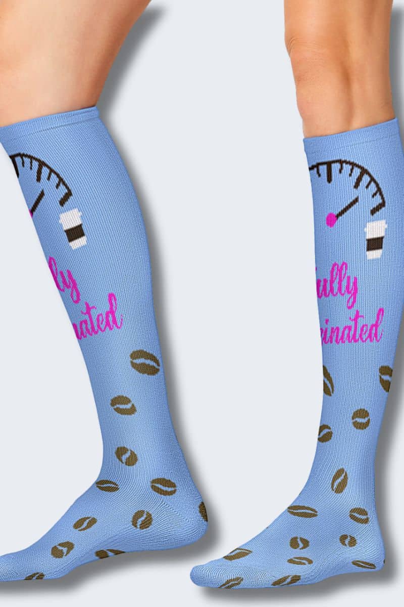 Cherokee Women's Fully Caffeinated 10-15mmHg Support Socks - Image 3
