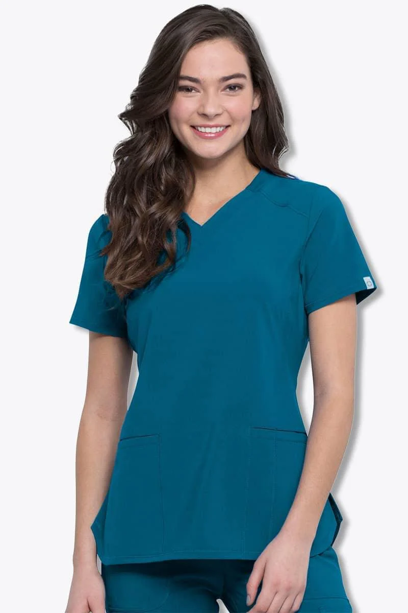 CK865A Cherokee Infinity Women's V-Neck Top - Image 3