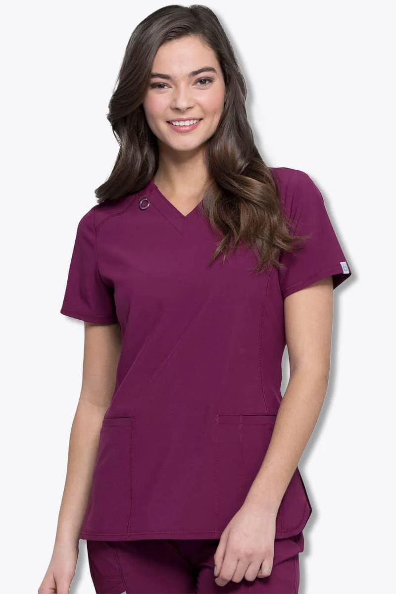 CK865A Cherokee Infinity Women's V-Neck Top - Image 8