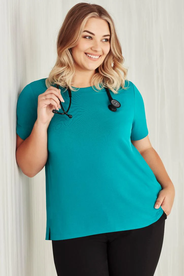 CS952LS Biz Care Womens Soft Jersey T-Top - Image 5