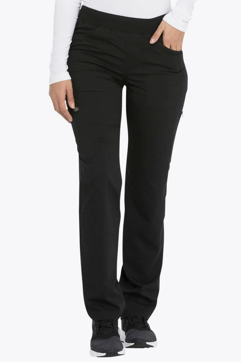 DK135P Dickies Balance Women's Petite Mid Rise Tapered Leg Pant - Image 2