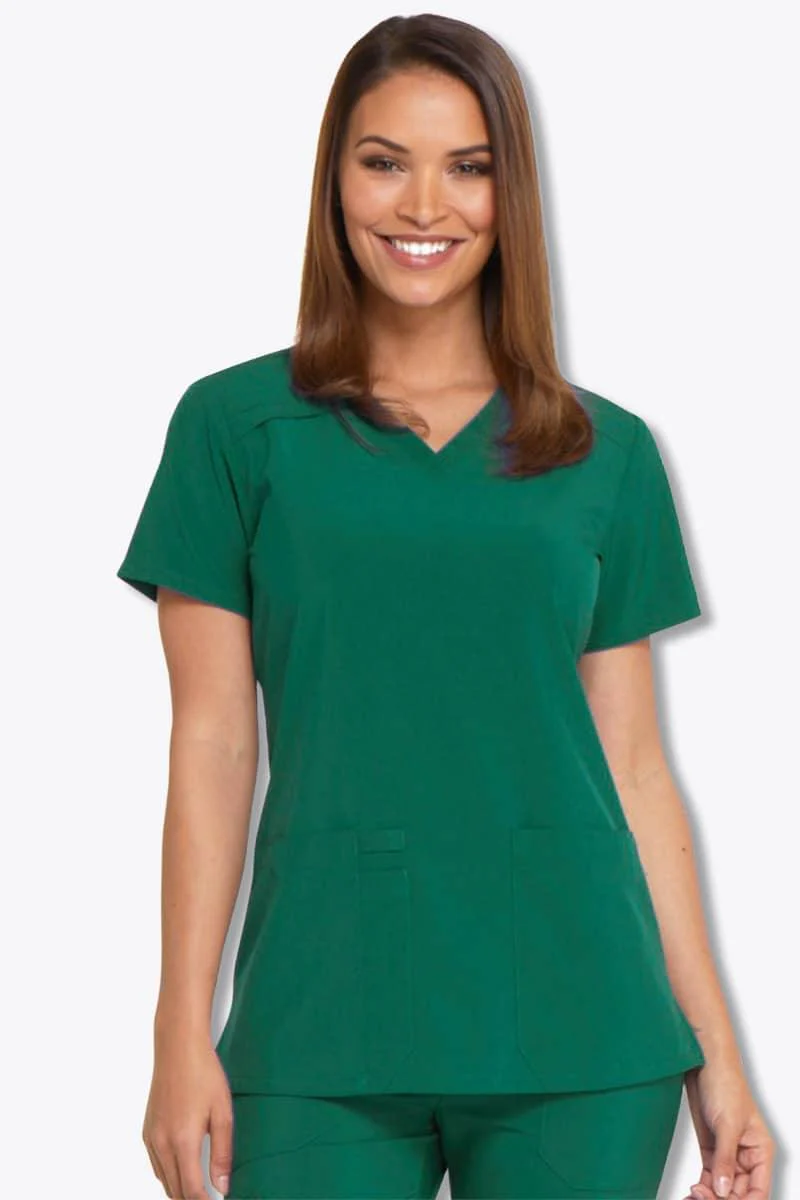 DK615 Dickies EDS Essentials Women's V-Neck Top - Image 3