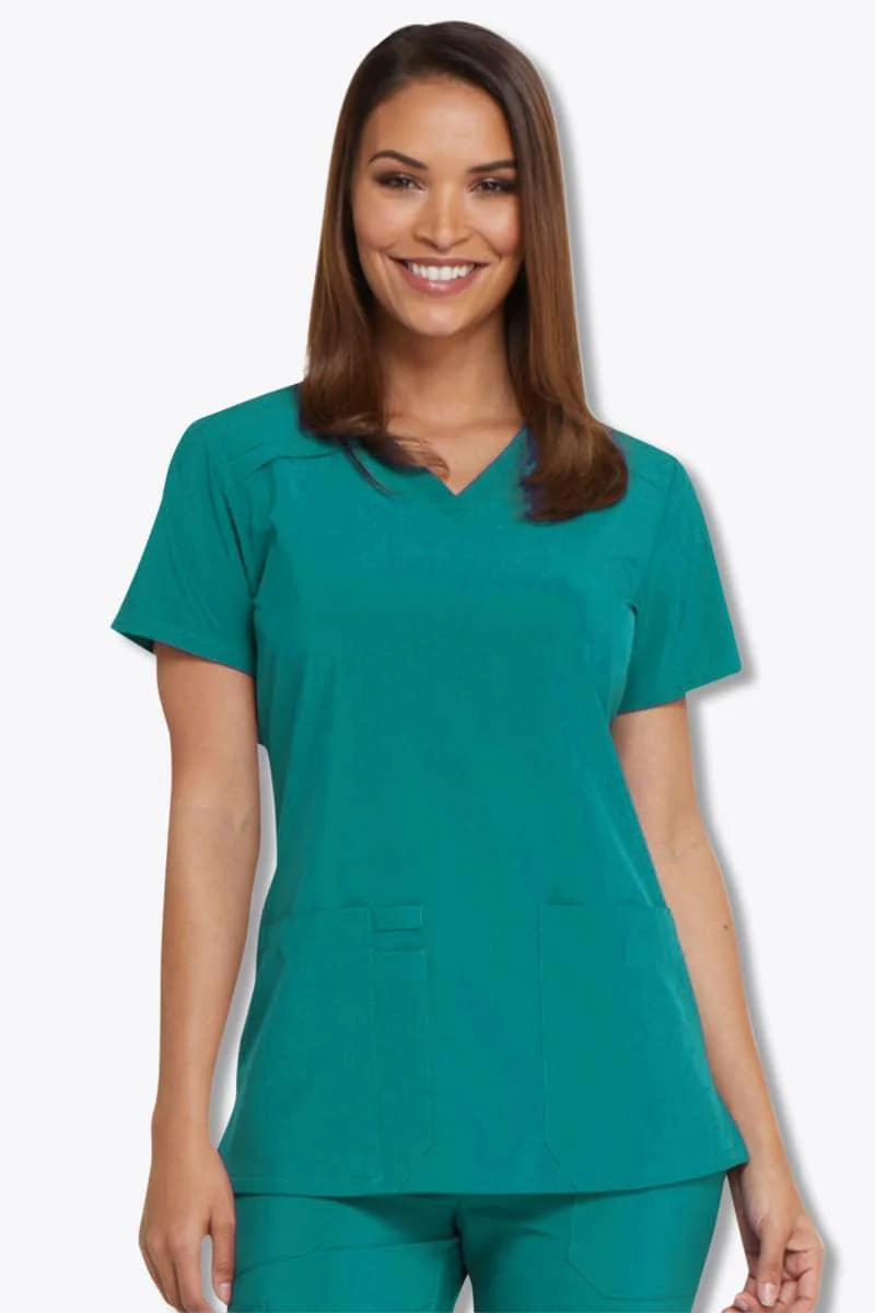DK615 Dickies EDS Essentials Women's V-Neck Top - Image 9