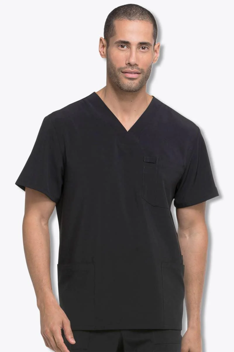 DK645 Dickies EDS Essentials Men's V-Neck Top - Image 4