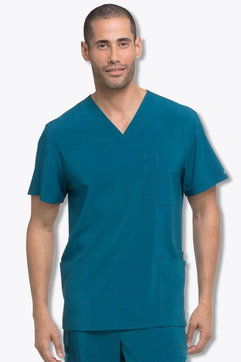 DK645 Dickies EDS Essentials Men's V-Neck Top - Image 5