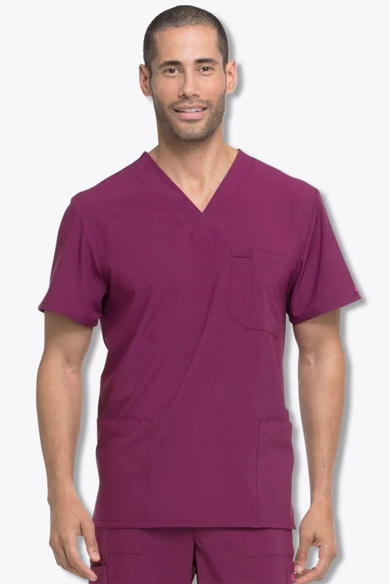 DK645 Dickies EDS Essentials Men's V-Neck Top - Image 9