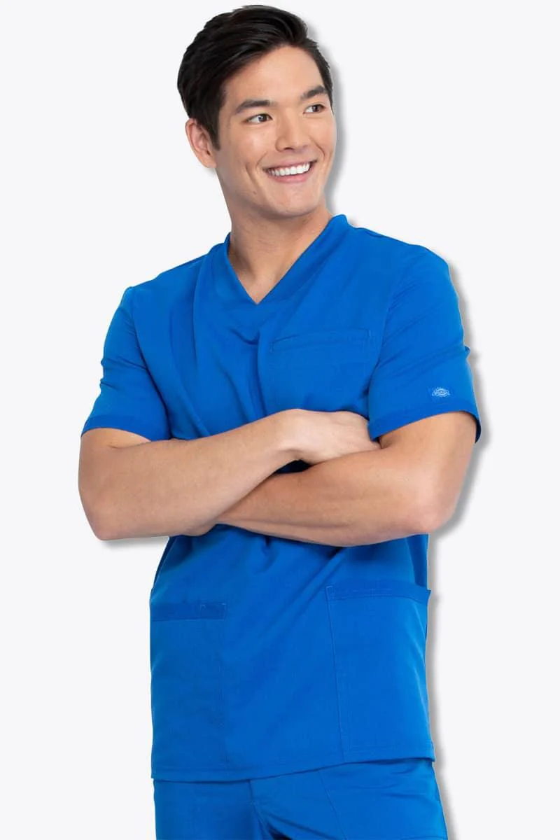 DK845 Dickies Balance Men's V-Neck Top - Image 3