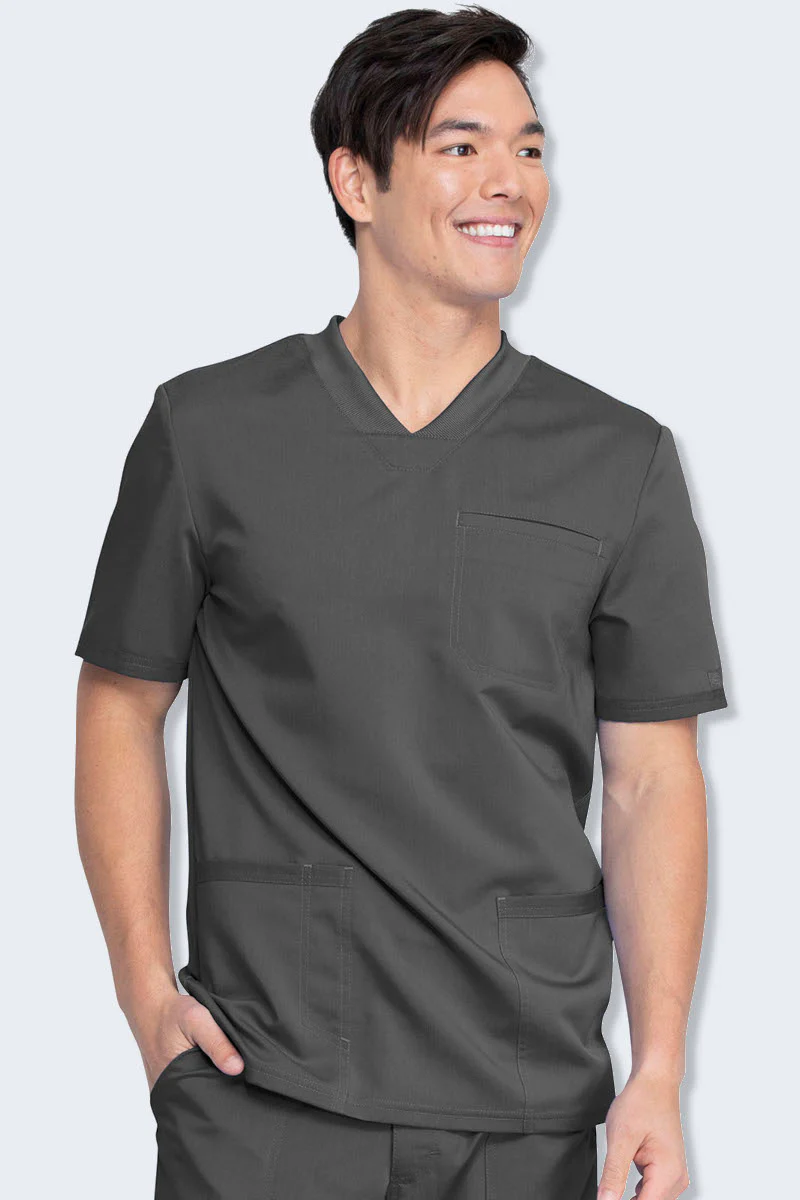 DK845 Dickies Balance Men's V-Neck Top - Image 4