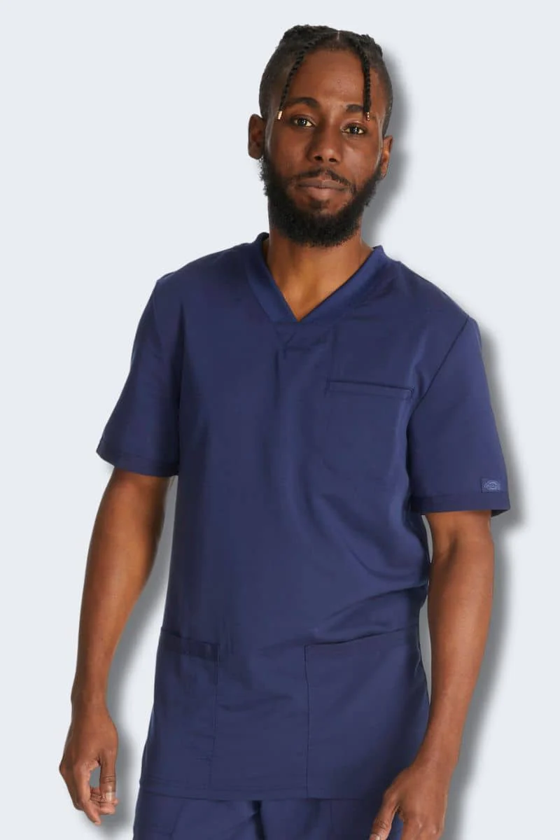 DK845 Dickies Balance Men's V-Neck Top - Image 6