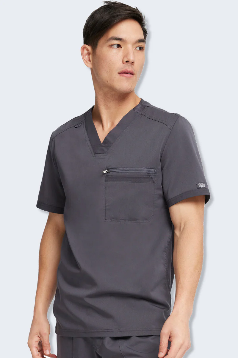 DK865 Dickies Balance Men's V-Neck Top - Image 4