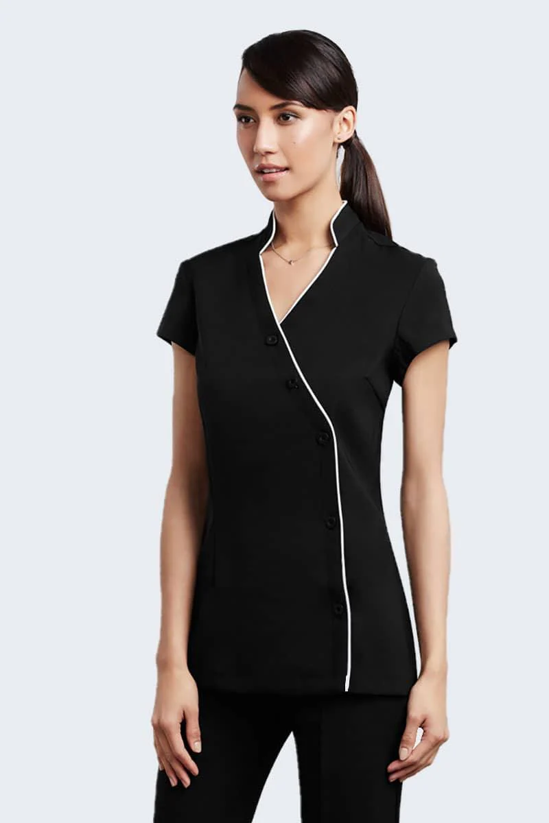 H134LS Biz Collection Ladies Zen Crossover Tunic - Image 4