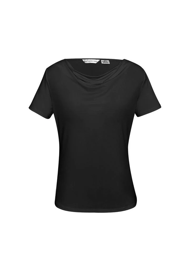 K625LS Biz Collection Ladies Ava Drape Knit Top - Image 4