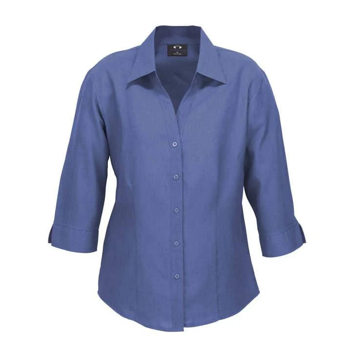 LB3600 Biz Collection Ladies Plain Oasis 3/4 Sleeve Shirt - Image 7