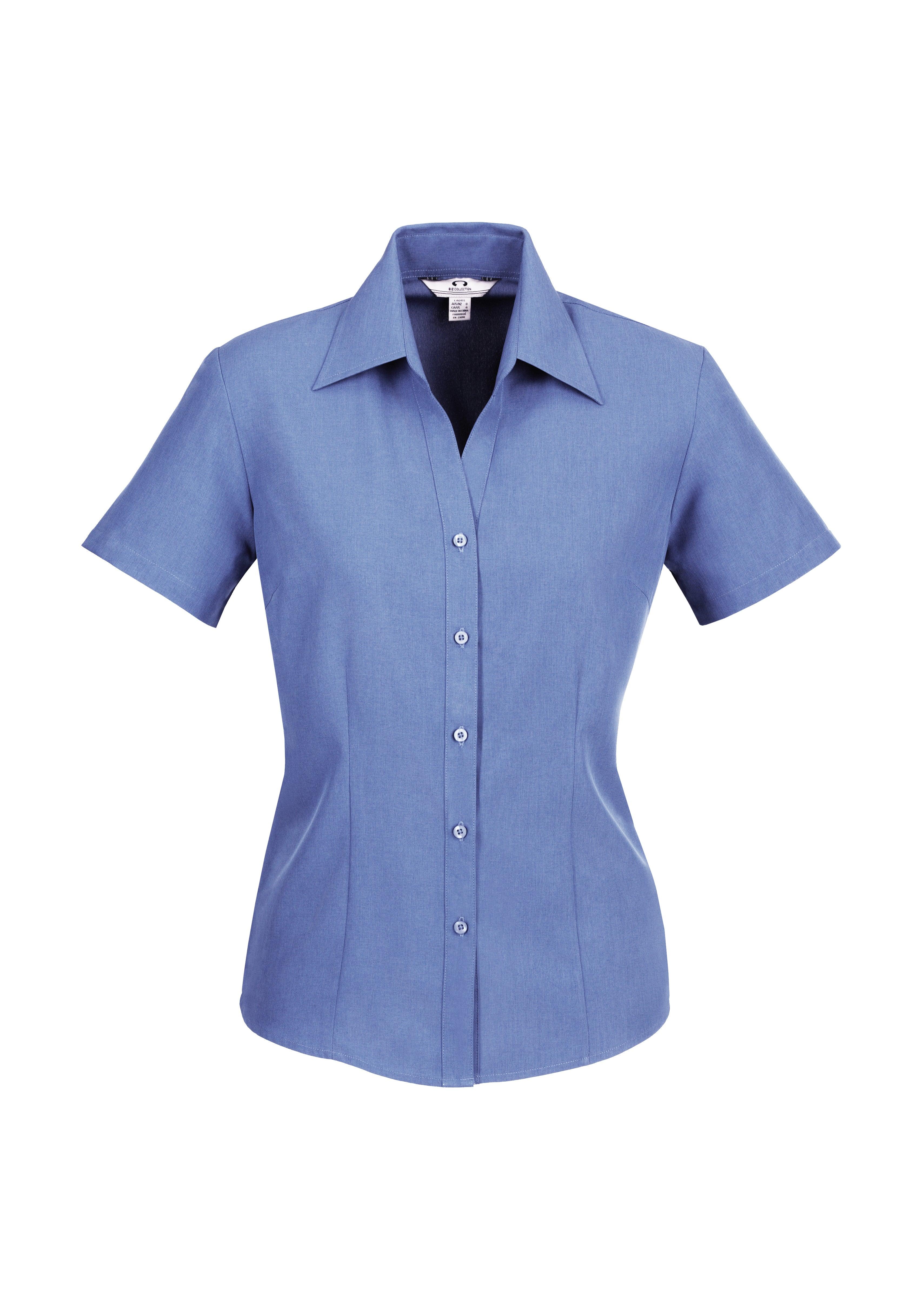LB3601 Biz Collection Ladies Plain Oasis Short Sleeve Shirt - Image 7