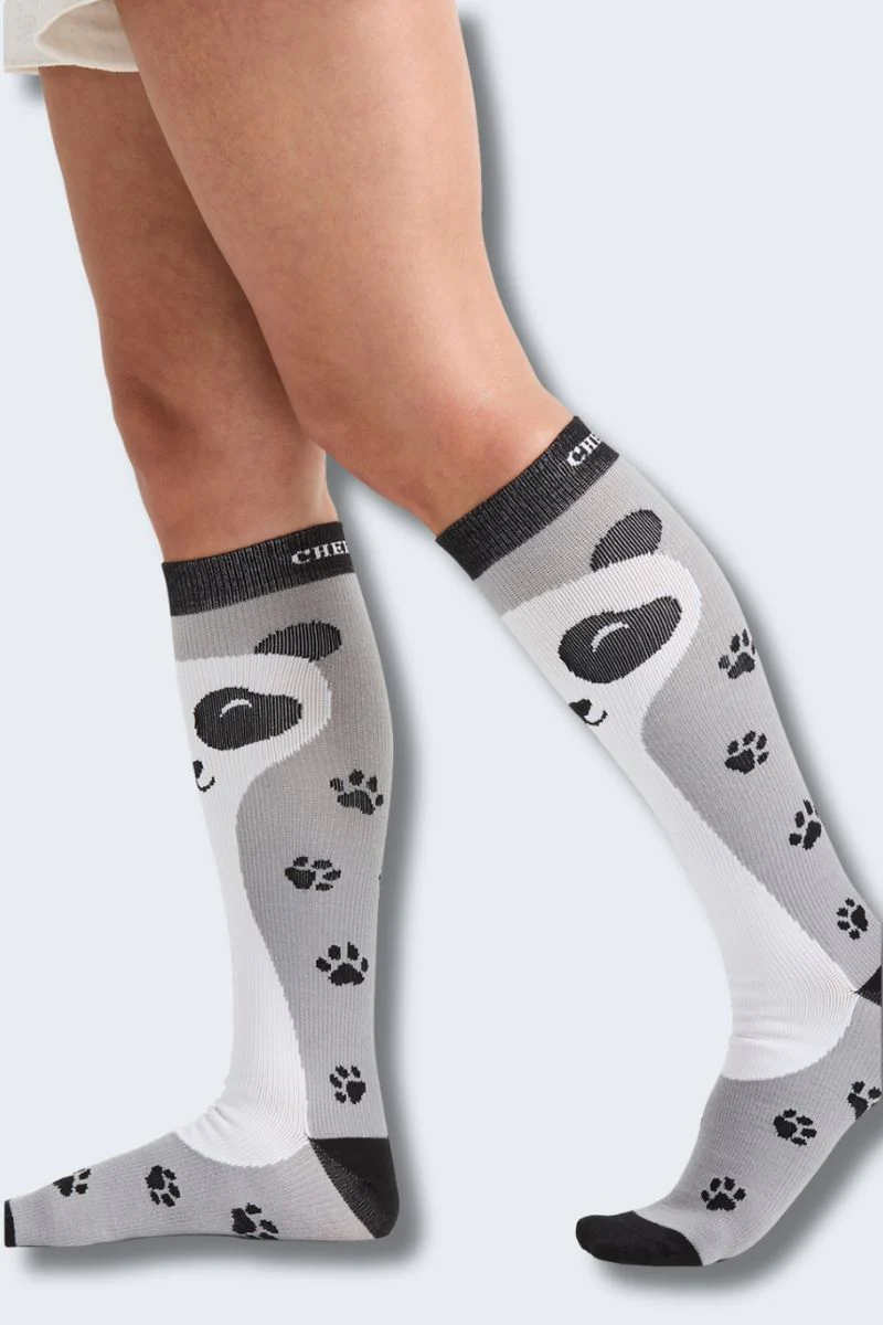 Cherokee Women's Peaking Panda 10-15mmHg Support Socks - Image 3