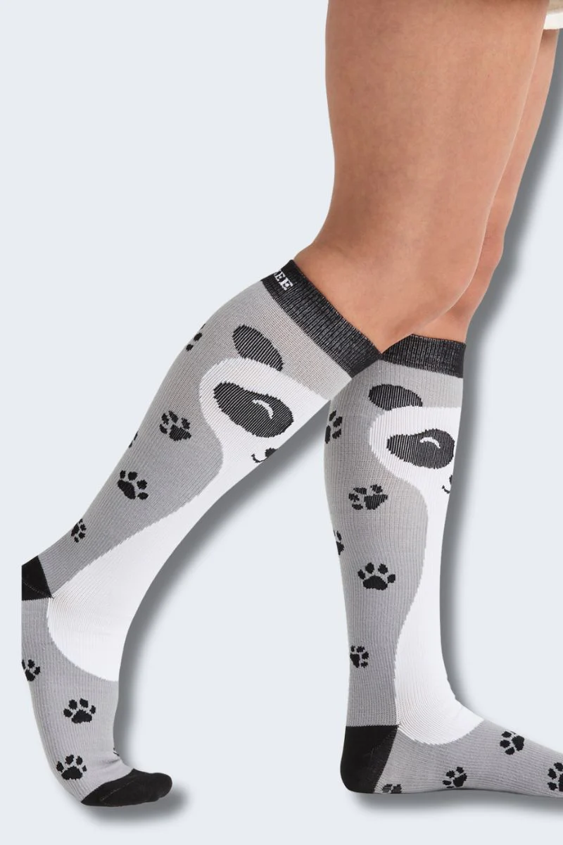 Cherokee Women's Peaking Panda 10-15mmHg Support Socks - Image 4