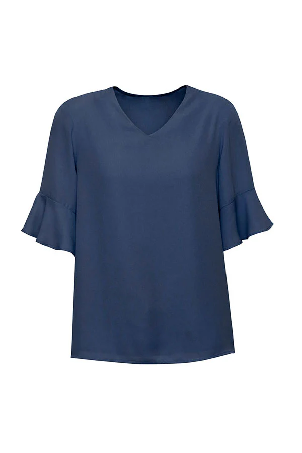 RB966LS Biz Corporates Women's Aria Fluted Sleeve Blouse - Image 3