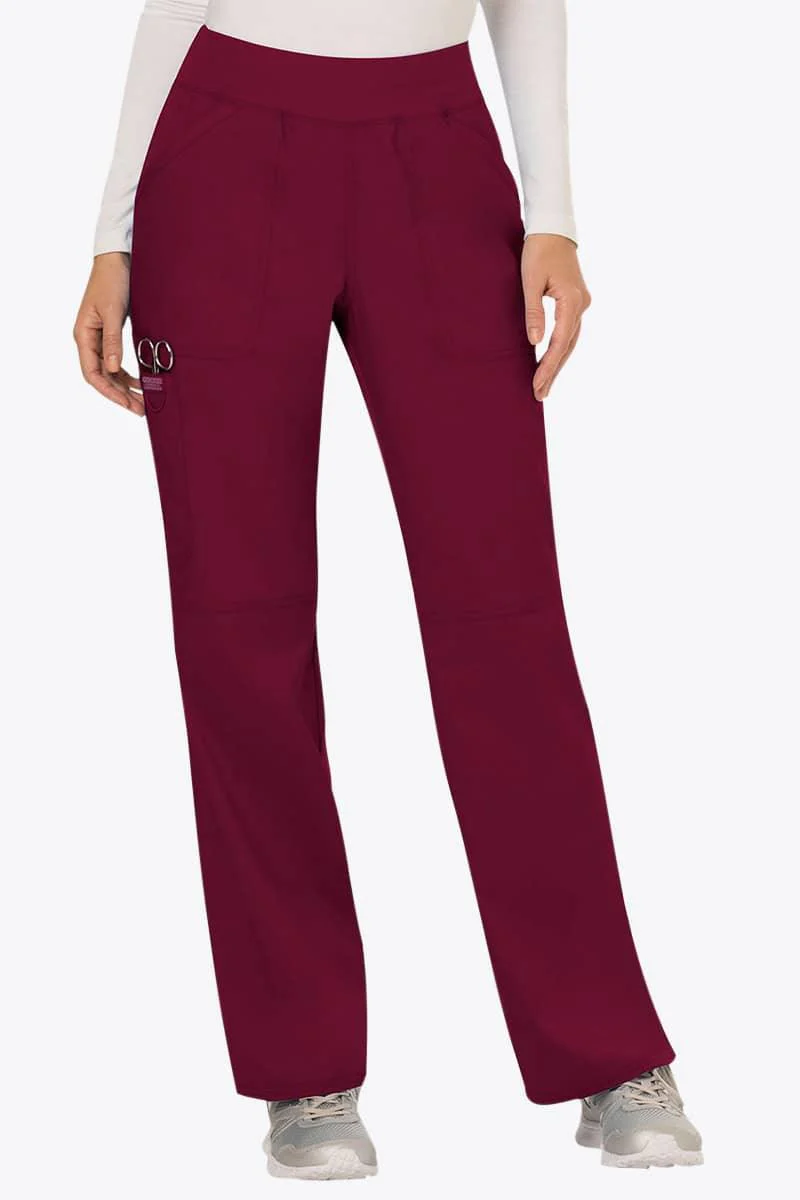 WW110 Cherokee Revolution Women's Mid Rise Straight Leg Pull-on Pant - Image 10