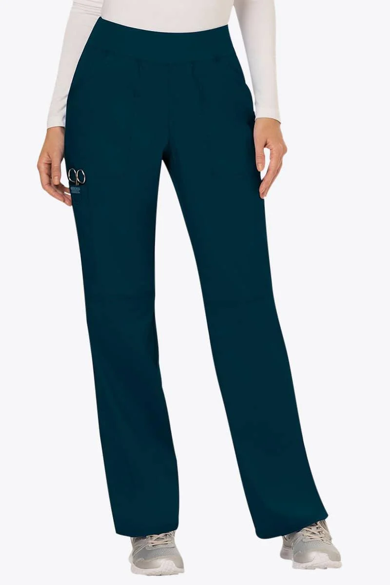 WW110 Cherokee Revolution Women's Mid Rise Straight Leg Pull-on Pant - Image 4
