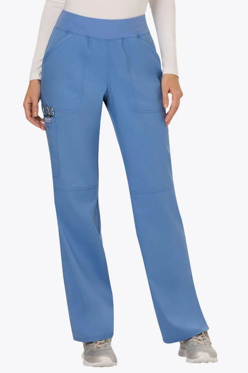 WW110 Cherokee Revolution Women's Mid Rise Straight Leg Pull-on Pant - Image 5