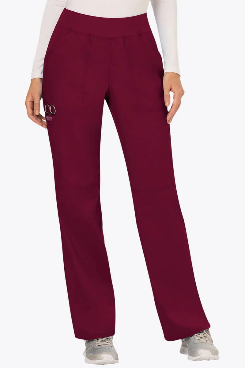WW110T Cherokee Revolution Women's Tall Mid Rise Straight Leg Pull-on Pant - Image 10