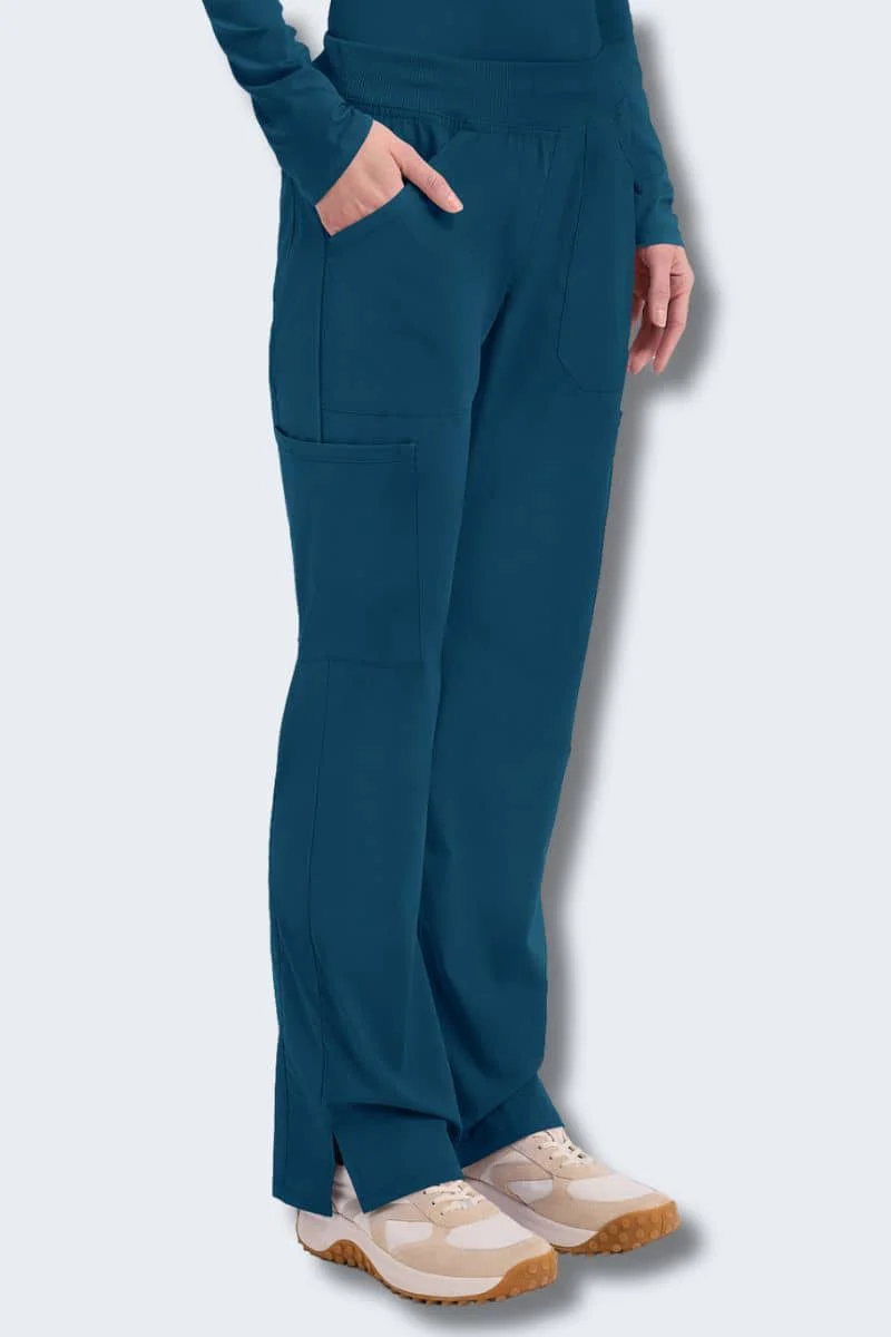 WW170 Cherokee Professionals Women's Mid Rise Straight Leg Cargo Pant - Image 4
