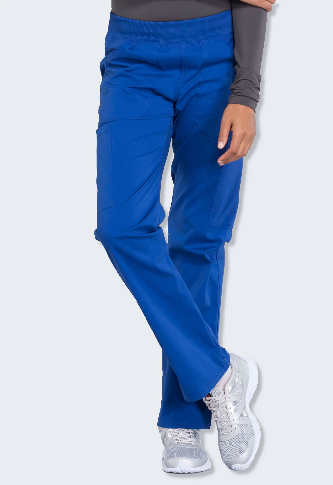WW170T Cherokee Professionals Women's Tall Mid Rise Straight Leg Cargo Pant - Image 4
